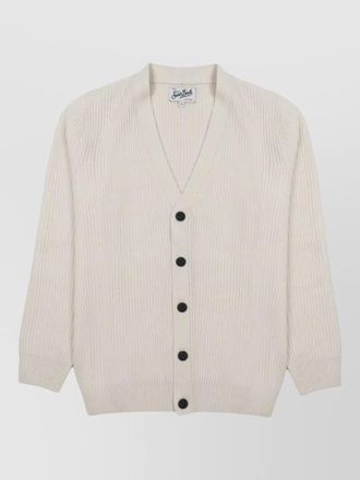 MC2 Saint Barth wool cardigan long sleeves v neckline