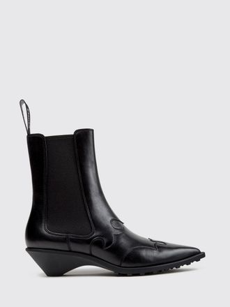 Camper Anita Smooth Leather Chelsea Ankle Boots with Sculptural Low Heel