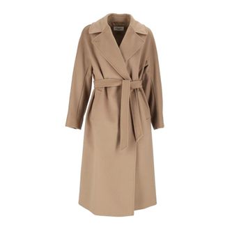 Max Mara Resina Mantel - Dames - Mantels - Bruin - Maat: M Wol