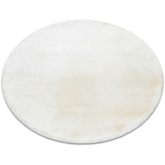 RugsX Rugsx - Alfombra Moderna Teddy New Wool 45 Circulo Shaggy, Felpa, Muy Gruesa Crema Beige Circulo 160 Cm