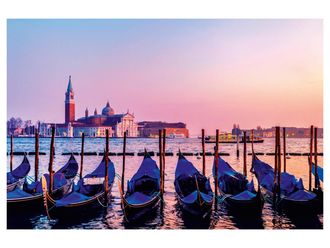 Schubiger M&ouml;bel Digitaldruck auf Acrylglas Gondolieren in Venedig