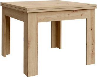 Home Heavenly Mesa cuadrada extensible 95x95 cm color roble artisan