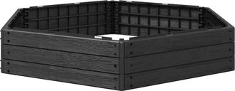 vidaXL Cama Elevada Negro 148 X 129 X 25 Cm Pp Vidaxl