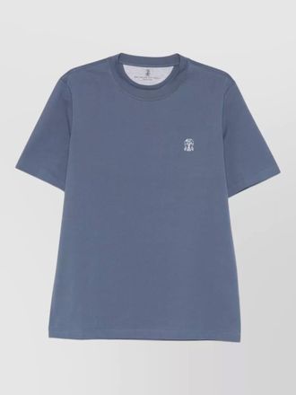 Brunello Cucinelli cotton t-shirt with logo and crew neck
