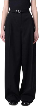 Jil Sander Dames, Broeken, Zwart, Maat: M