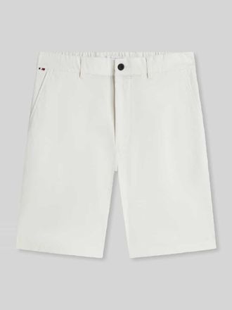 Tommy Hilfiger Regular Fit Chinoshorts mit Label Stitching in Offwhite, Gr&ouml;&szlig;e 30