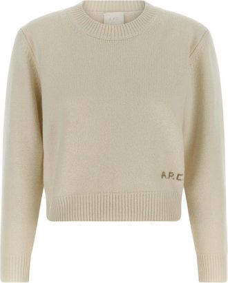 A.P.C. Knitwear - female - A.P.C. - Round-neck Knitwear - White - XS - Knitwear