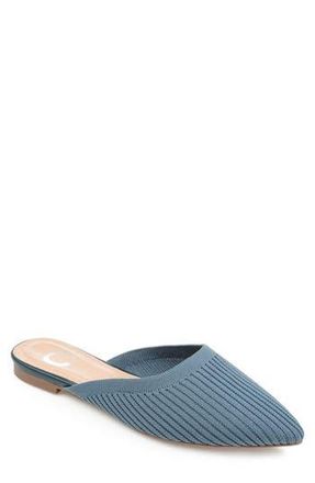Journee Collection Aniee Knit Mule in Blue at Nordstrom Rack, Size 9.5