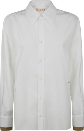 Marni Womens Classic Shirt - White Cotton - Size EU 44 (Womens)