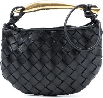 Bottega Veneta 2012-2025 Baby Lambskin Intrecciato Sardine satchel - Black