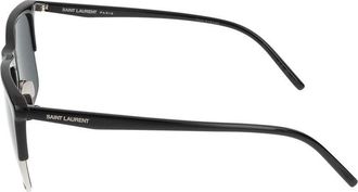 Saint Laurent Mens Sl Sunglasses Black Injected