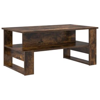 vidaXL Mesa De Caf&eacute; Roble Ahumado 90 X 50 X 40 Cm Madera De Ingenier&iacute;a Vidaxl