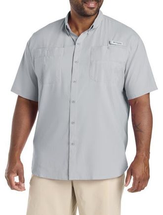 Columbia Big & Tall PFG Tamiami II Sport Shirt in Cool Grey at Nordstrom, Size Xx-Large