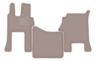 OEM Alfombrillas De Terciopelo Para Mercedes Actros Mp4 Cabina Ancha (2011-) Beige