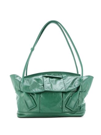 Bottega Veneta Arco Bag Maxi Intrecciato Leather Medium shoulder bag - Verde