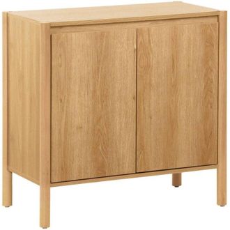Sweeek Wood decor buffet 2 doors 80cm, Harmony, Natural, 80x42x78 cm