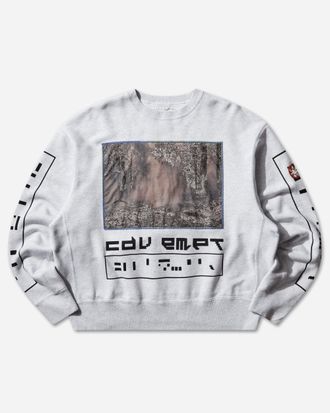 Cav Empt Men s GONDOL4W1$H Crewneck Sweatshirt Grey