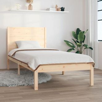 vidaXL Giroletto senza Materasso 100x200 cm in Legno Massello di Pino - Vidaxl