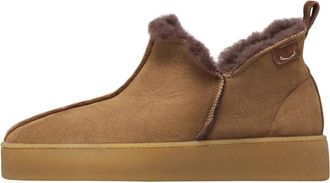 Voile Blanche Persy Leren en Wol Laarzen - Dames - Winterlaarzen - Bruin - 38 EU - Wol - Schoenen