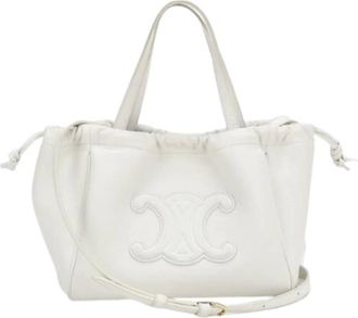 Celine Pre-owned Handbags, female, White, Size: ONE SIZE Pre-owned Vintage Handbag