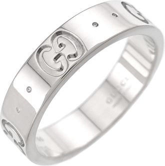 Gucci White Gold (18K) Band Ring (Pre-Owned)
