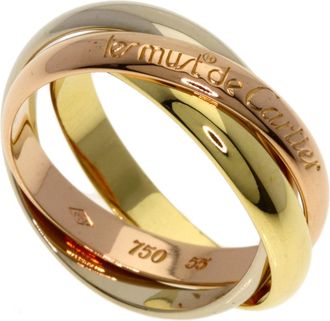 Cartier Trinity Yellow Gold (18K) Pink Gold (18K) White Gold (18K) Band Ring (Pre-Owned)