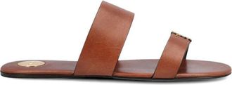 Saint Laurent Brown Leather Sandals