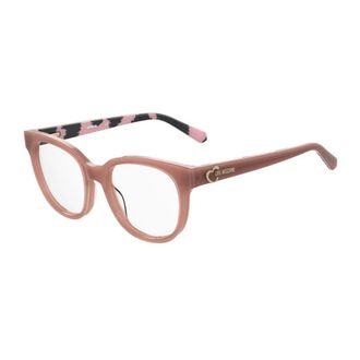 Love Moschino Glasses, female, Orange, ONE SIZE, Orange Acetate Frame Glasses