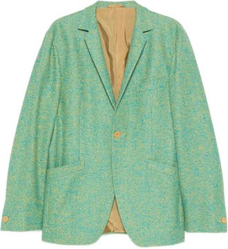 Romeo Gigli 1990s blazer met enkele rij knopen - Blauw