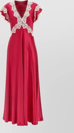 Alberta Ferretti satin maxi dress