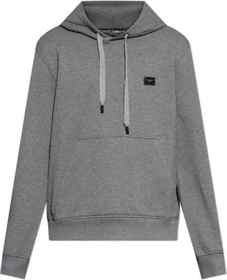 Dolce & Gabbana Sweatshirts & Hoodies - Heren - Hoodies - Grijs - L - Katoen - Hoodies & sweatvesten