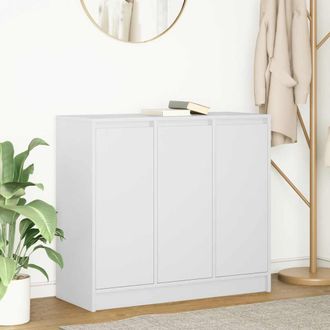 vidaXL Credenza Bianca 85x34x76 Cm In Legno Multistrato - Vidaxl