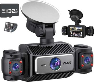 OEM C&aacute;mara De Salpicadero, Grabadora De V&iacute;deo Para Coche, Wi-fi, 2,4 Pulgadas, 4 Canales, Fhd 1080p, 32 Gb