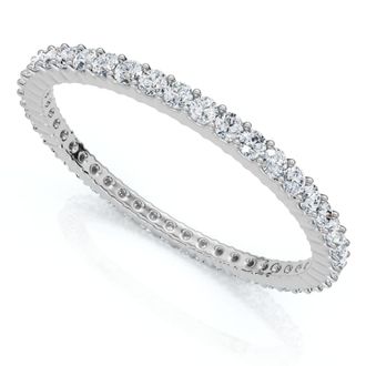 Pompeii3 3/4Ct Diamond Eternity Ring 14k Gold or Platinum Wedding Band Lab Grown