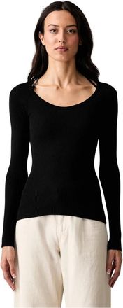 Guess Meghan Sweater - Dames - Ronde hals truien - Zwart - S - Nylon - Truien & Vesten