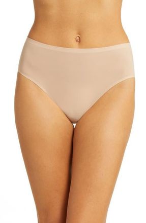 Chantelle Soft Stretch High Cut Briefs in Ultra Beige at Nordstrom
