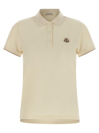 Moncler Polo con toppa logo Moncler