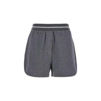 Brunello Cucinelli Womens Lead Cotton Blend Casual Shorts, Size S