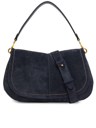 Gianni Chiarini Helena Round Decorative Buckle Suede Shoulder Bag
