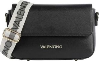 Valentino Tassen, Dames, Zwart, S, Zwarte knoop schoudertas met binnenzak