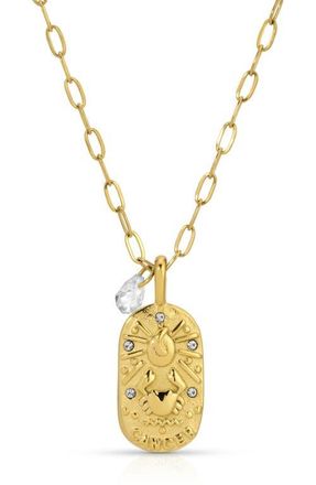 Kozakh Cielo Zodiac Pendant Necklace in Cancer/Gold at Nordstrom