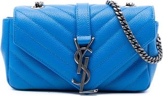 Saint Laurent Pre-owned Saint Laurent Baby Grained Calfskin Chevron Classic Monogram Chain Bag DMR399289A.1015