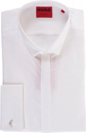HUGO BOSS Ejinar Shirt - Heren - Zakelijke Overhemden - Wit - 4XL - Overhemden