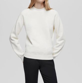 Re/Done Classic Crewneck In Vintage White