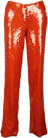 LaQuan Smith Sequin Trousers - Orange