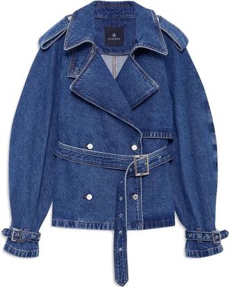 Anine Bing Overhemden, Dames, Blauw, XS, Denim, Denim Shirt