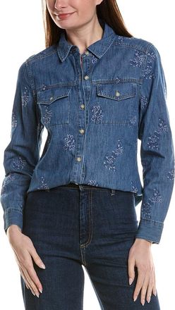 Tommy Bahama Flora Linen-Blend Denim Shirt
