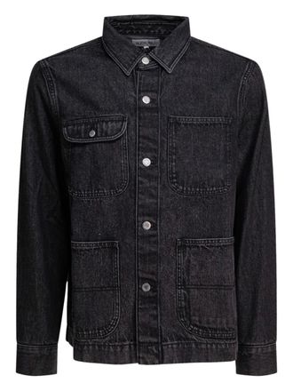 Alex Mill button-fastening cargo-pocket jacket - Black