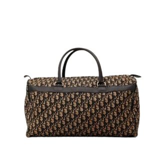 Dior Pre-owned Weekend Bags, female, Brown, Size: ONE SIZE Pre-owned Le Boston Trotter Bowling