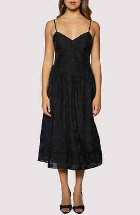 Lost + Wander Petal Veil Jacquard Dress in Black at Nordstrom Rack, Size X-Small